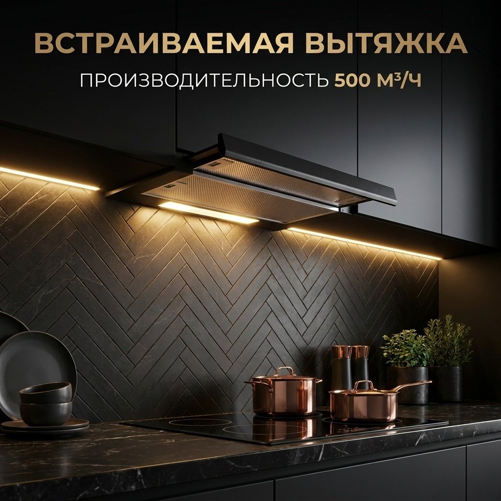 Вытяжка NEXME TH60B черный