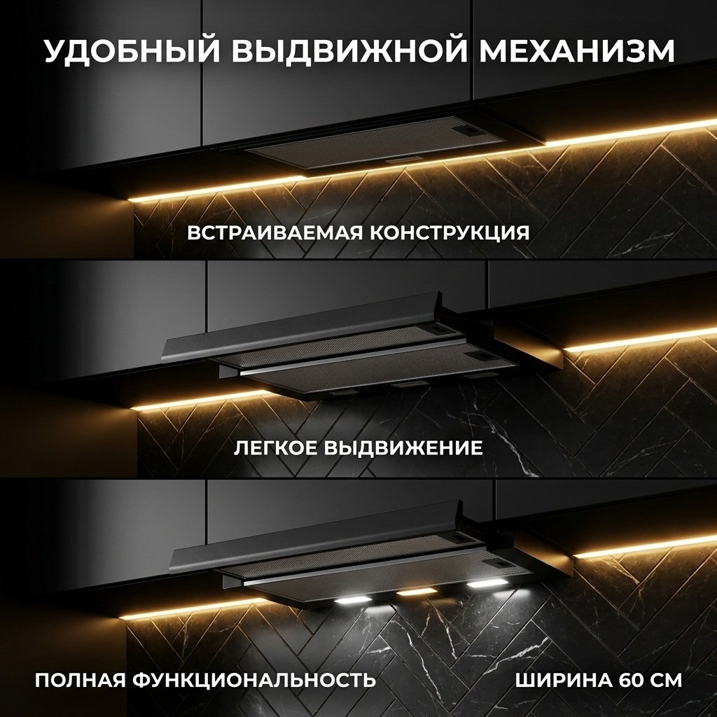 Вытяжка NEXME TH60B черный