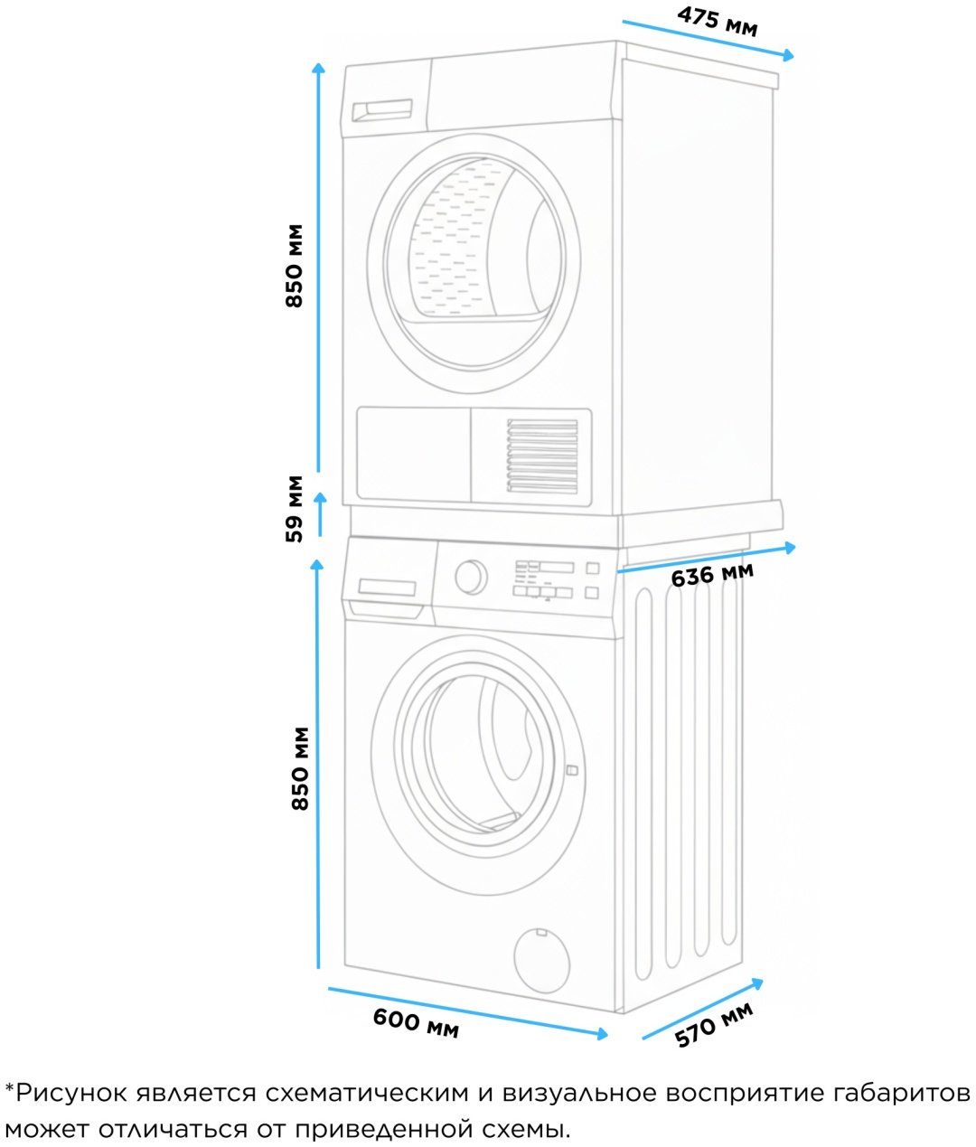 Стиральная машина Midea MFN03W80B/W-KZ+MDG05C80/W-KZ 8 кг белый - ForteMarket Стиральная машина Midea MFN03W80B/W-KZ+MDG05C80/W-KZ 8 кг белый купить,370898