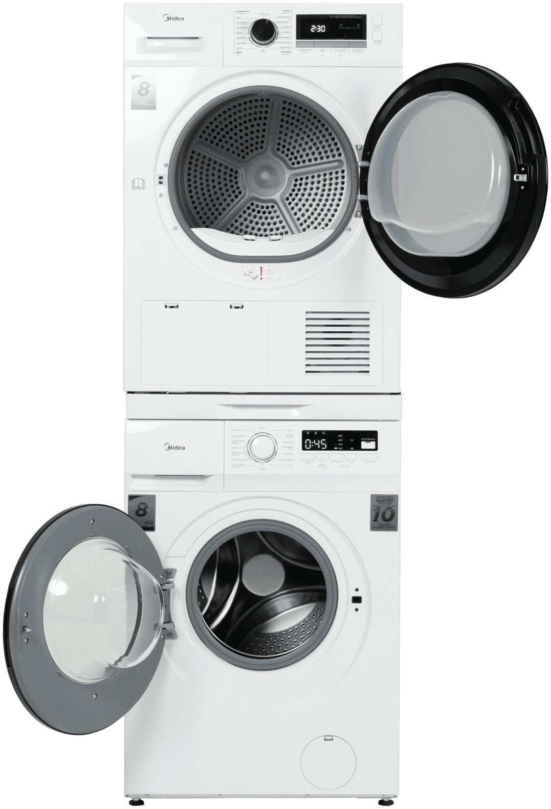 Стиральная машина Midea MFN03W80B/W-KZ+MDG05C80/W-KZ 8 кг белый - ForteMarket Стиральная машина Midea MFN03W80B/W-KZ+MDG05C80/W-KZ 8 кг белый купить,370898