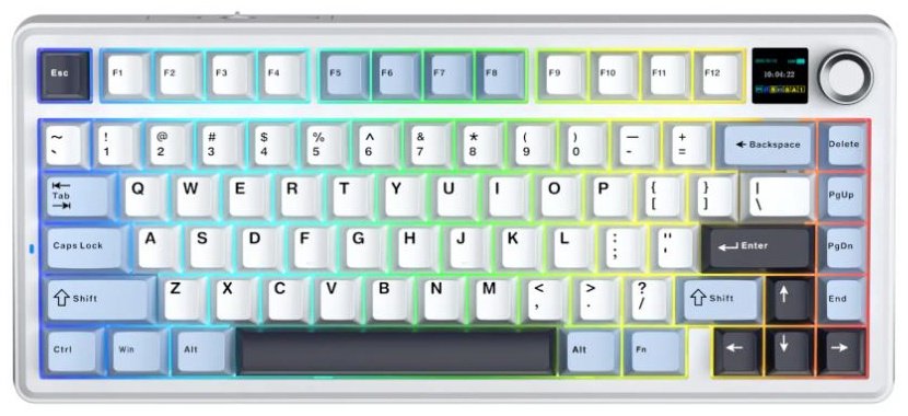 Клавиатура AULA F75 MAX белый купить,22790
