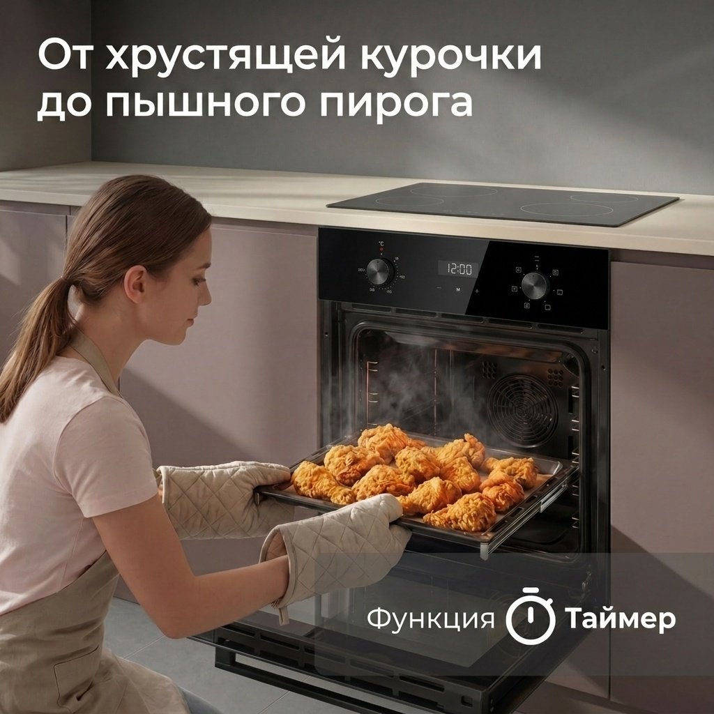 Духовой шкаф NEXME BIE66T3 черный