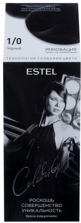 ESTEL PROFESSIONAL Celebrity 1/0 черный крем-краска 140 мл купить,NaN