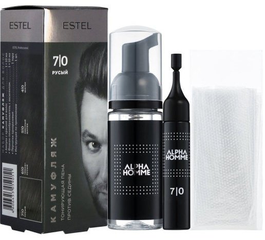 ESTEL PROFESSIONAL Alpha Homme 7/0 русый тонирующая пена 10 мл
