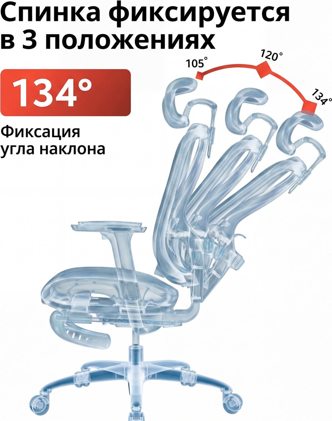 Компьютерное кресло Sihoo M57B-N105, серый купить,119523