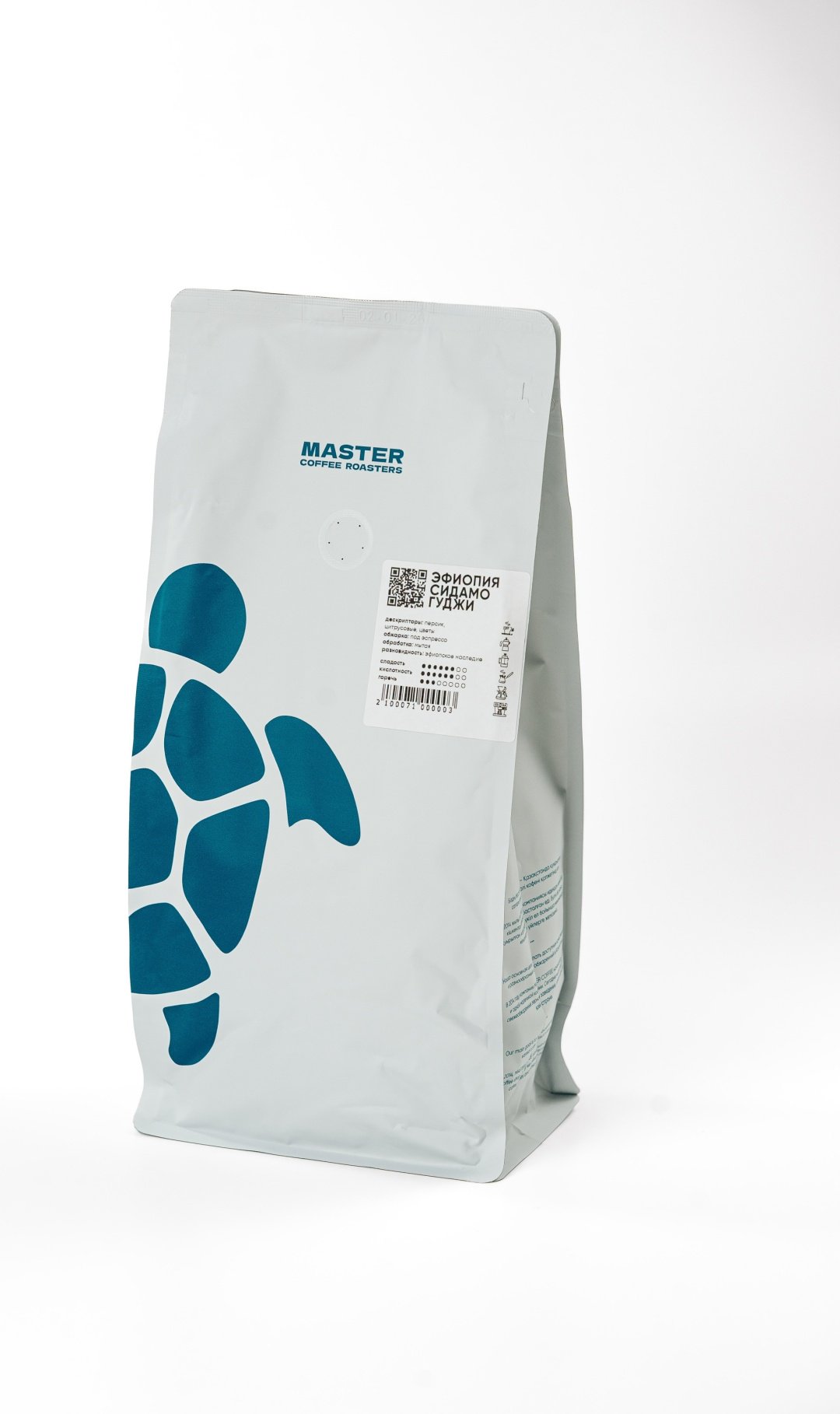 Кофе Master Coffee Эфиопия Сидамо Гуджи зерновой в пакете 1000 г