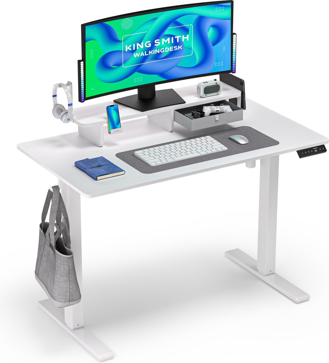 Стол компьютерный Xiaomi KingSmith Electric Adjustable, 120х60x120 см, белый купить,84990