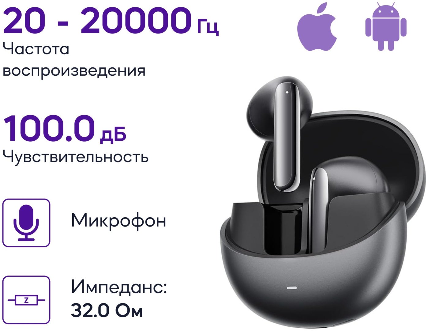 QCY Ailybuds Pro черный купить,11990