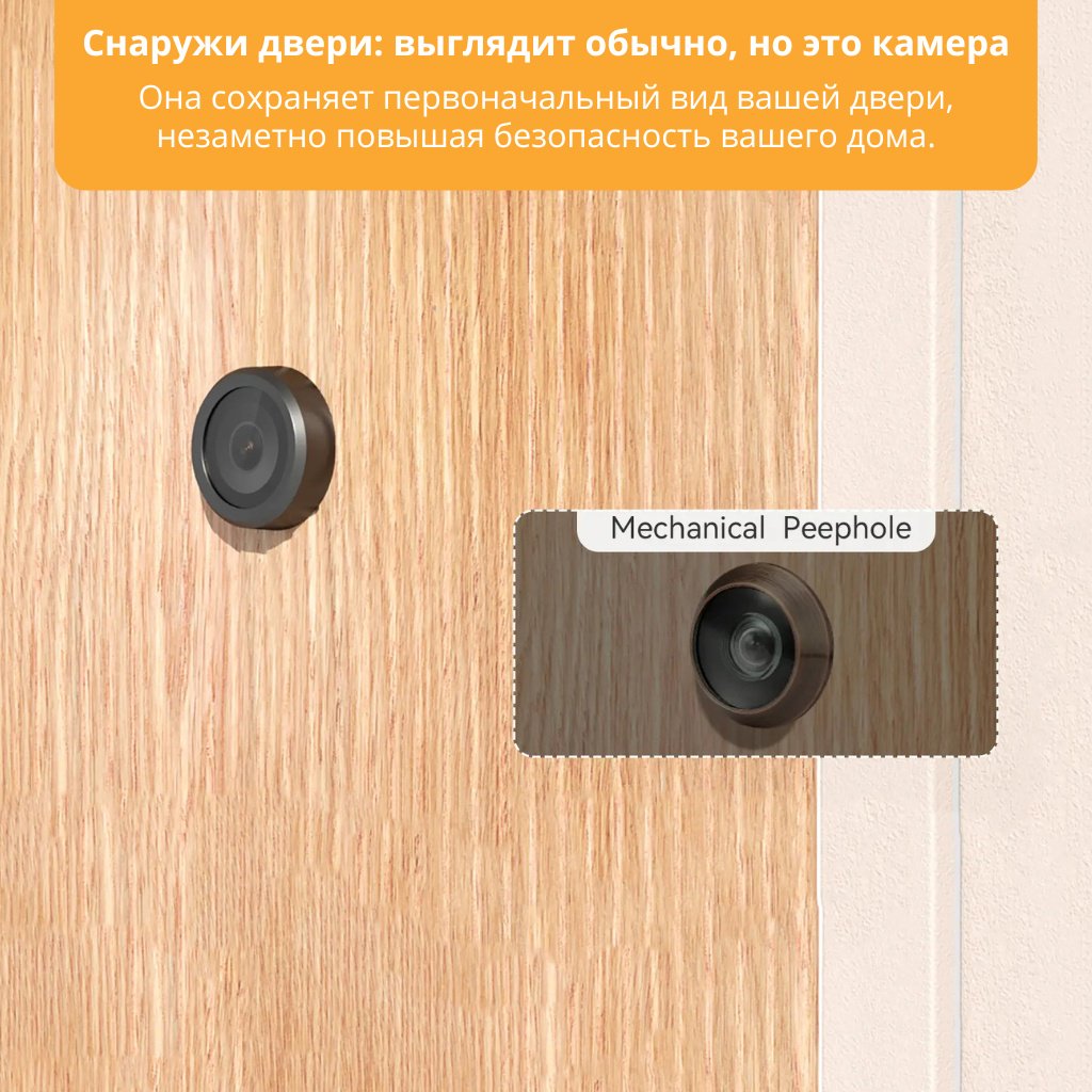 Видеоглазок с монитором Imou VD1 5МП, Wi-Fi 6, дисплей 4.3" купить,39990
