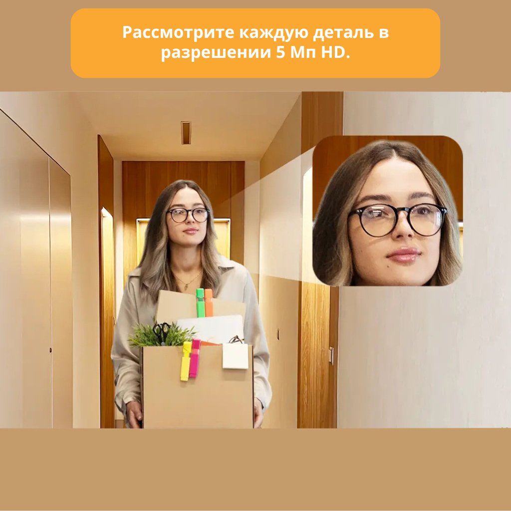 Видеоглазок с монитором Imou VD1 5МП, Wi-Fi 6, дисплей 4.3" купить,39990