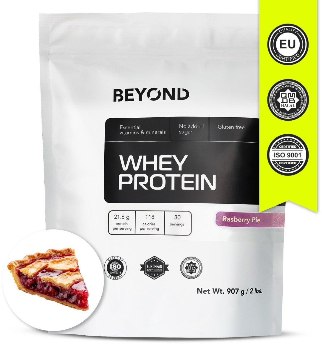 Протеин BEYOND Whey Protein пирог, малина 900 г