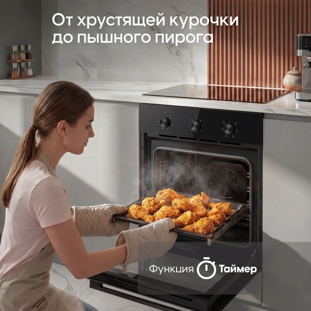 Духовой шкаф NEXME BIE66M3 черный