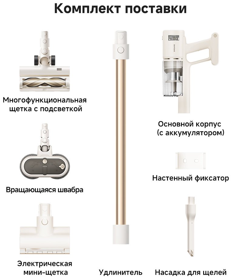 Пылесос DREAME R10S Essential Aqua белый купить,NaN