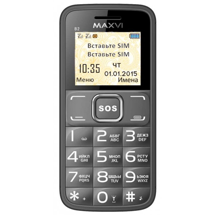 Мобильный телефон Maxvi B2 Grey купить,NaN