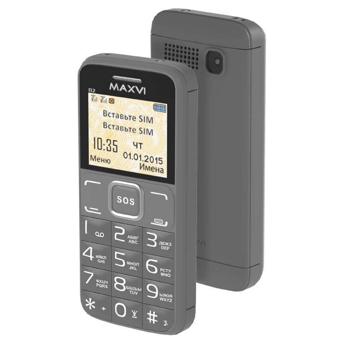 Мобильный телефон Maxvi B2 Grey купить,NaN