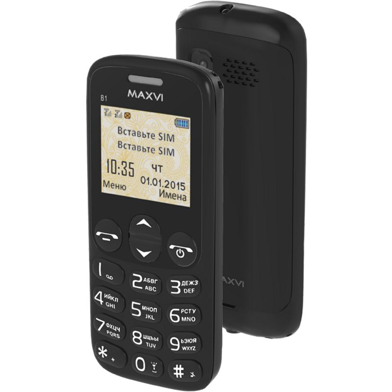 Мобильный телефон Maxvi B1 Black купить,NaN