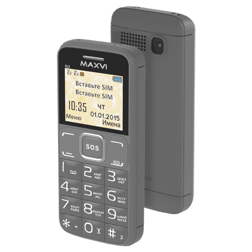 Мобильный телефон Maxvi B2 Grey