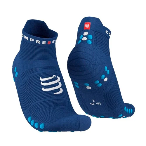 Носки Compressport Pro Racing Socks v4.0 Run Low XU00047B-533 синие 45-48