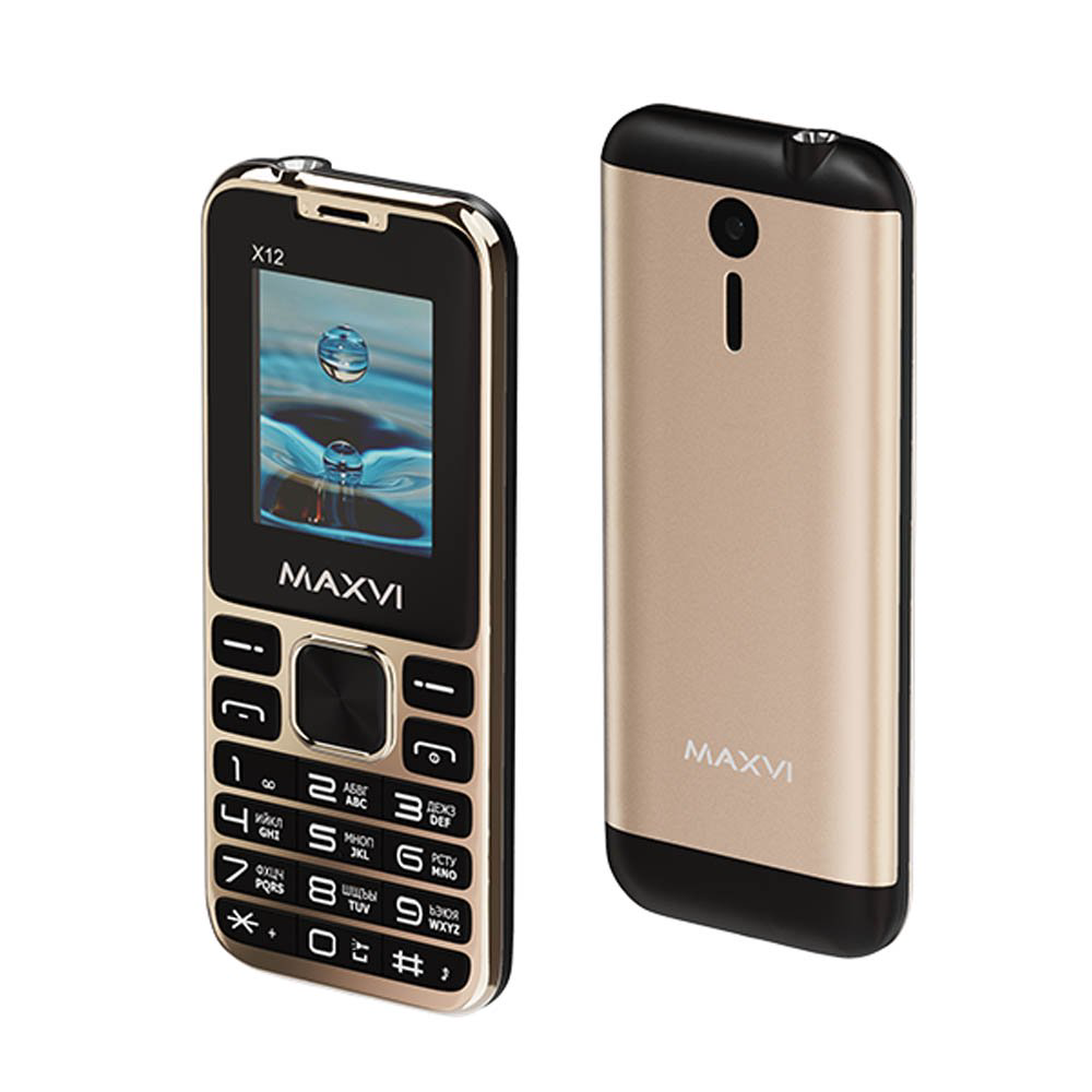 Мобильный телефон Maxvi X12 Metallic Gold купить,NaN