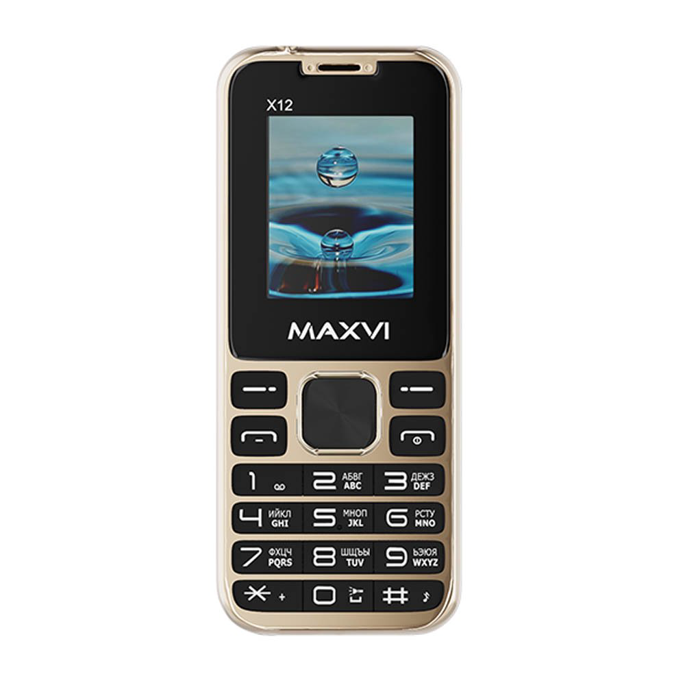 Мобильный телефон Maxvi X12 Metallic Gold купить,NaN