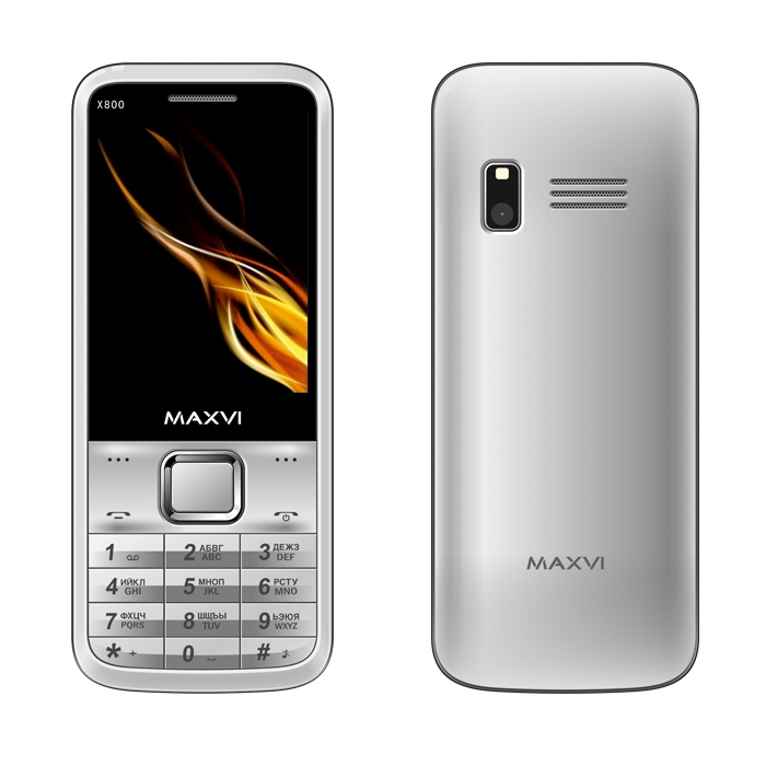 Мобильный телефон Maxvi X800 Silver купить,NaN