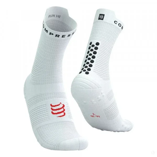 Носки Compressport Pro Racing Socks v4.0 Run High XU00046B-0013 белые 45-47