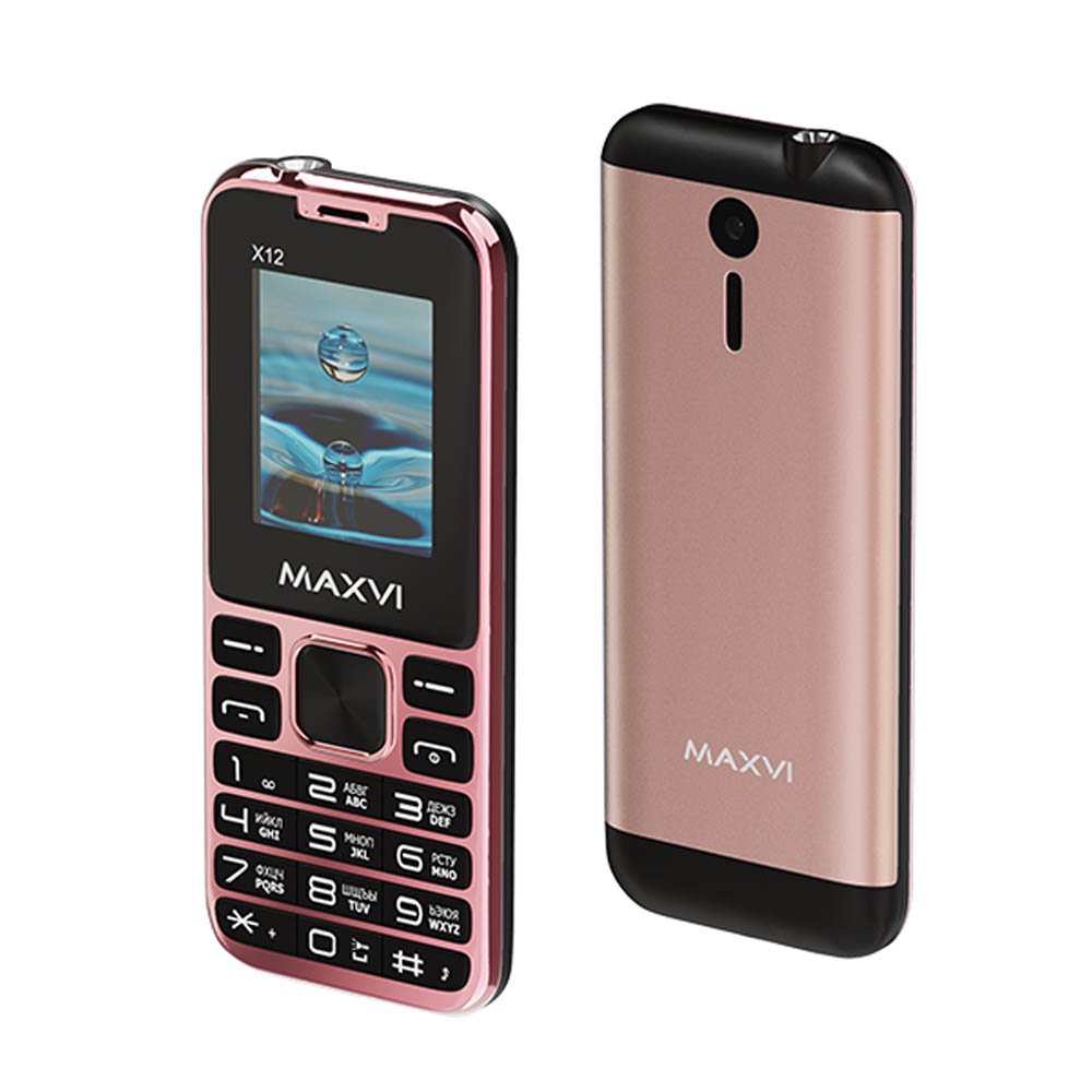 Мобильный телефон Maxvi X12 Rose Gold