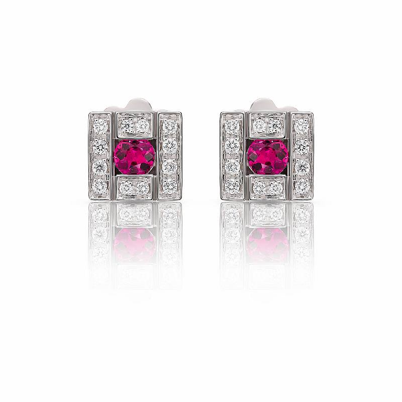 Серьги Damiani 13595 д 4,0гр 0,13ct 0,27ct. купить,NaN