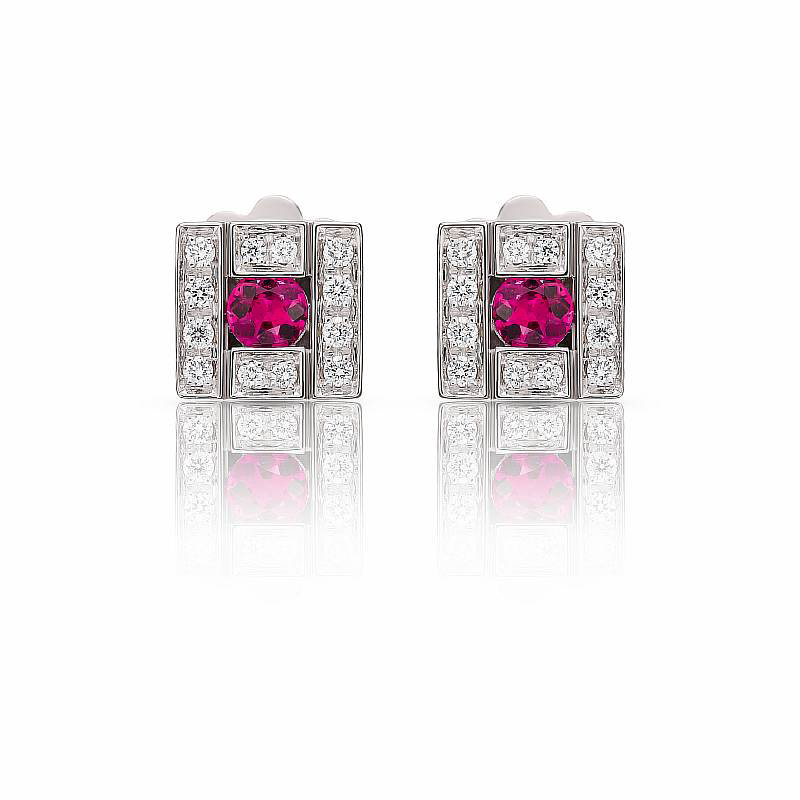 Серьги Damiani 13595 д 4,0гр 0,13ct 0,27ct. купить,NaN