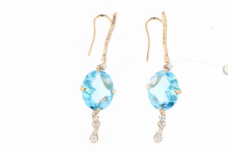 Серьги Casato 1410 cas 4,48гр 0,62ct 26,0ct. купить,NaN