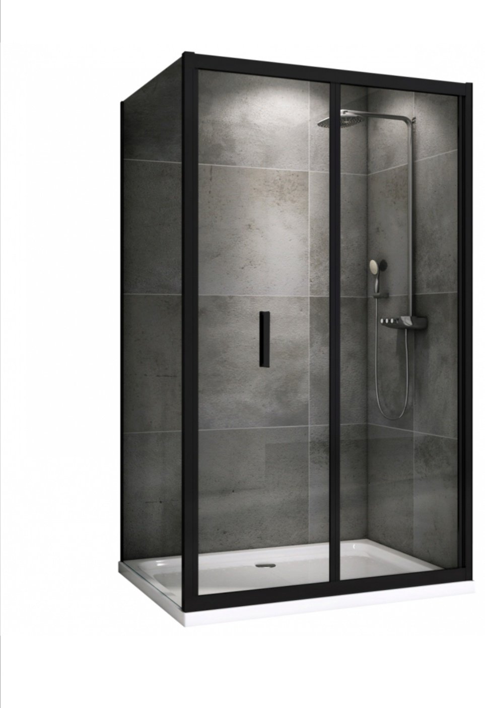 Душевое ограждение Abber двухстенное AG07120B-S85B, 850х1950 мм купить,NaN