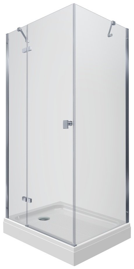 Душевое ограждение Triton двухстенное Брава-Хром, 800х1900 мм