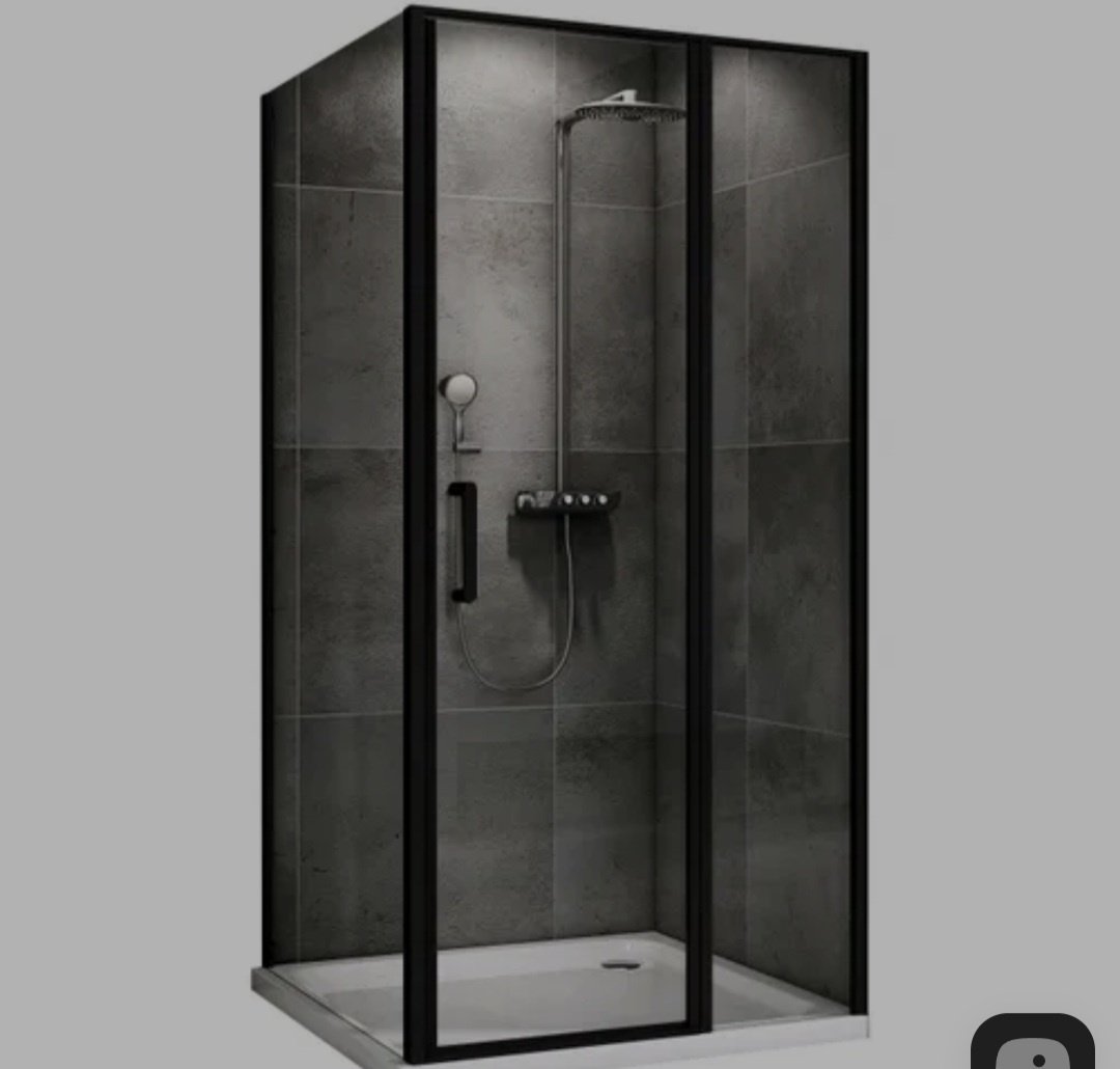 Душевое ограждение KABINKA.KZ двухстенное AG04100BS-S80B, 100х80х195 мм купить,NaN