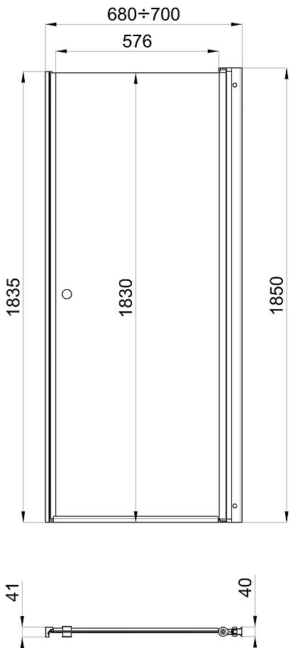 Душевое ограждение Ограждение одностенное Triton Уно K0000067802