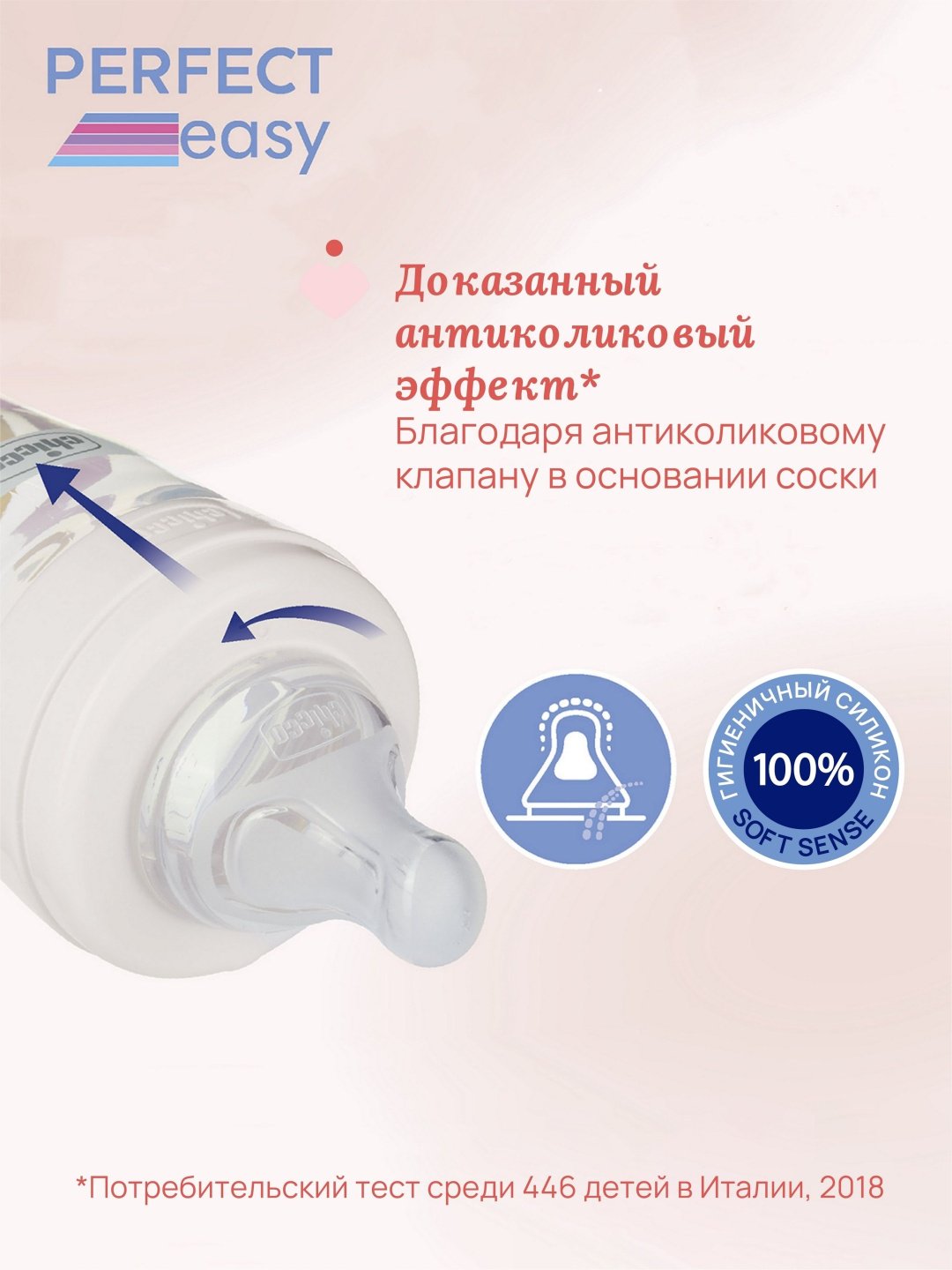 Бутылочка Chicco 00020245200000 330 мл оранжевый купить,NaN