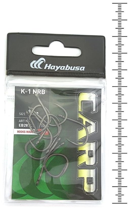 Крючок для рыбалки Hayabusa EB287L1-6 одинарный черный 10 шт