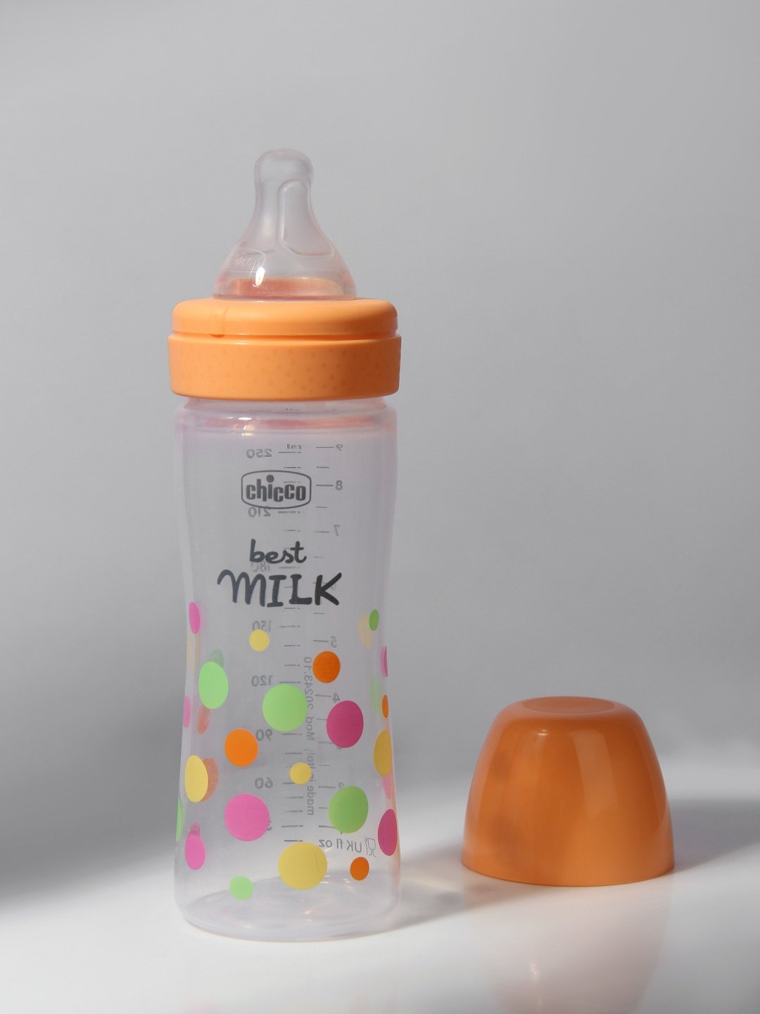 Бутылочка Chicco 00020243100000 250 мл оранжевый купить,NaN