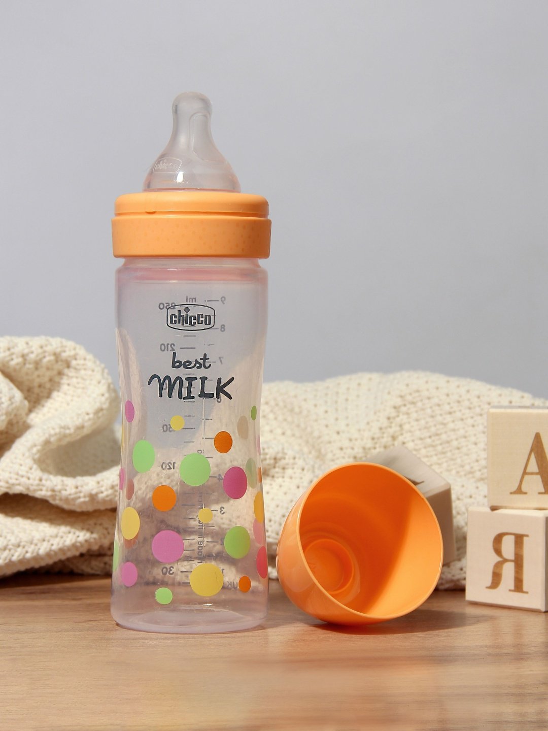 Бутылочка Chicco 00020243100000 250 мл оранжевый купить,NaN