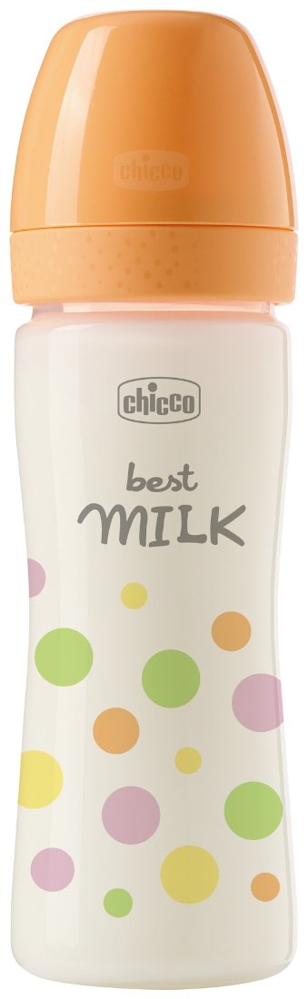 Бутылочка Chicco 00020243100000 250 мл оранжевый купить,NaN