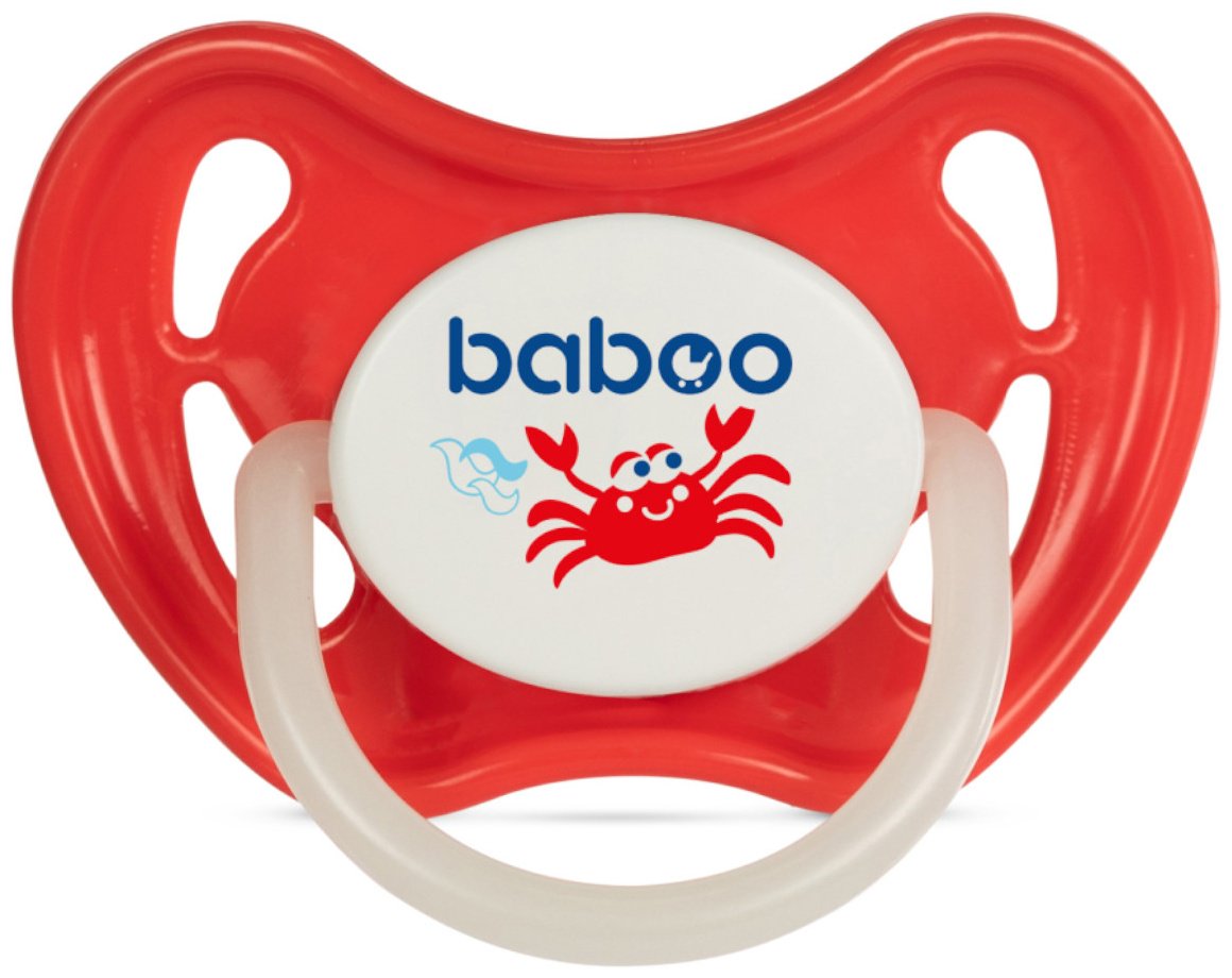 Пустышка Baboo 5-034, 1 шт, красный купить,NaN