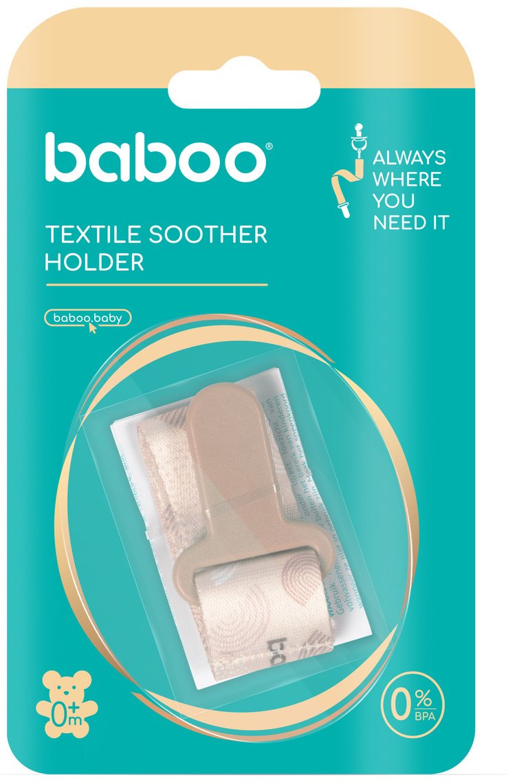 Держатель пустышки Baboo 7-013, 1 шт, бежевый купить,NaN