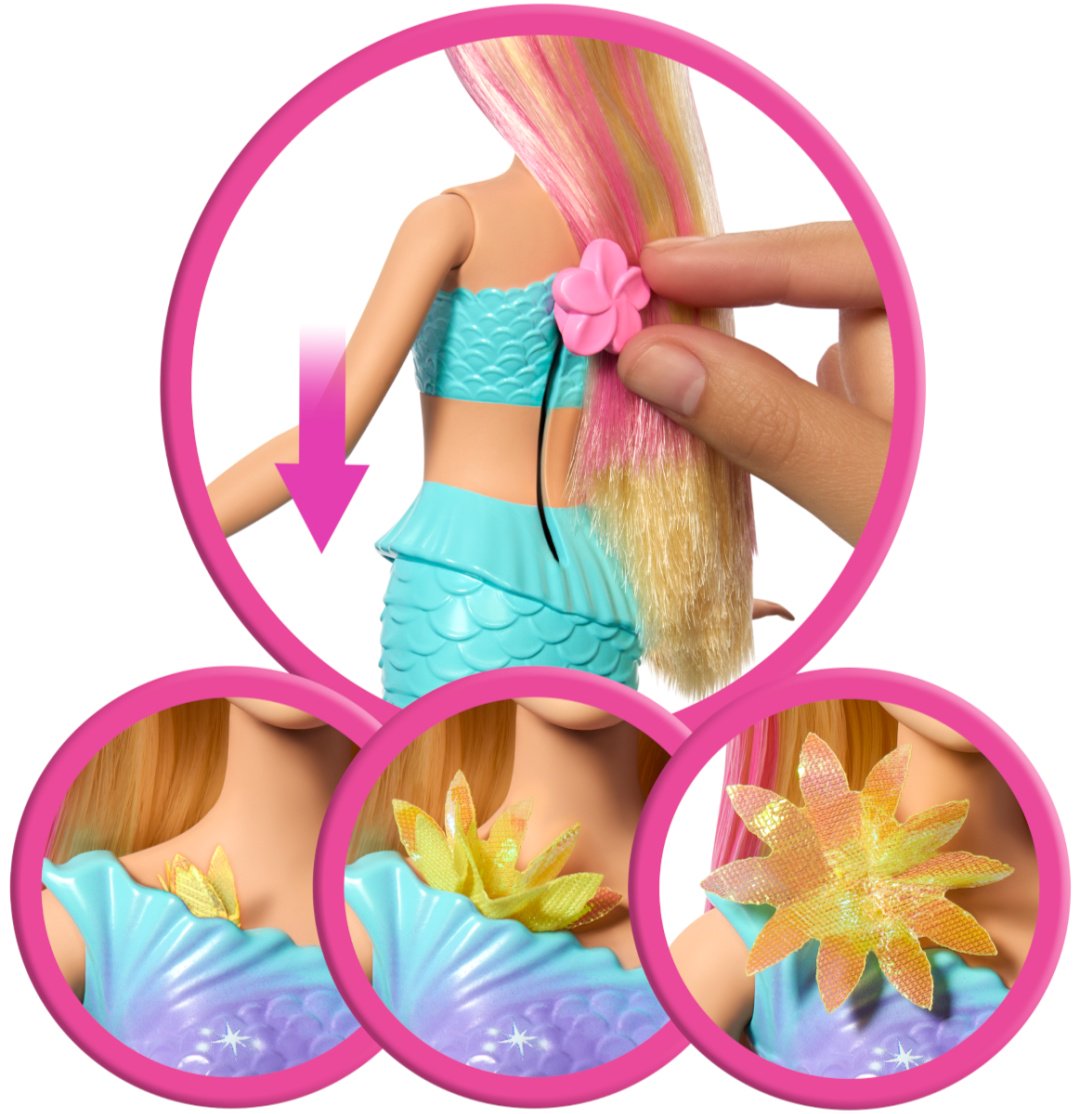 Кукла-русалка Barbie Волшебная русалка, блондинка 29 см купить,NaN