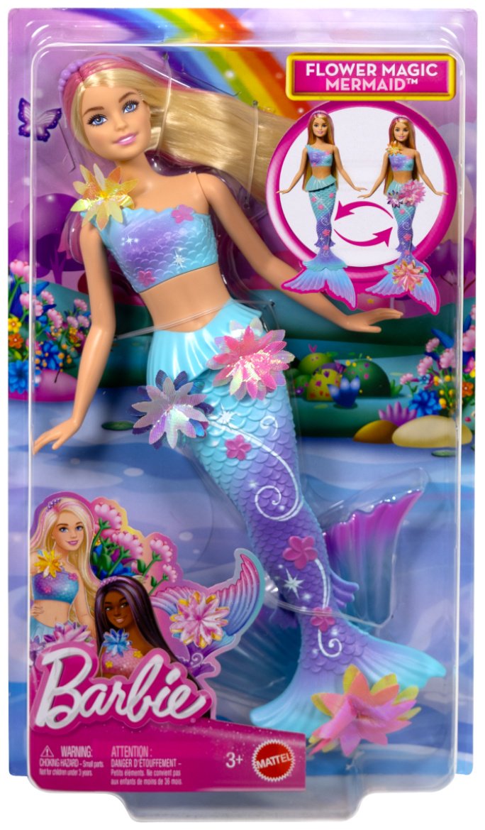 Кукла-русалка Barbie Волшебная русалка, блондинка 29 см купить,NaN