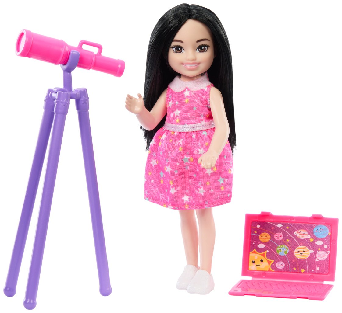 Кукла-модель Barbie Челси изучает профессии, астроном 14 см купить,NaN