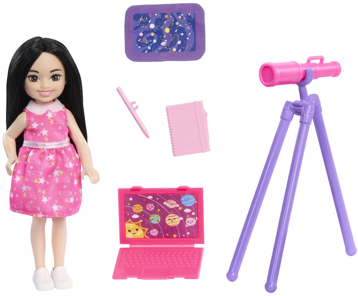 Кукла-модель Barbie Челси изучает профессии, астроном 14 см купить,NaN