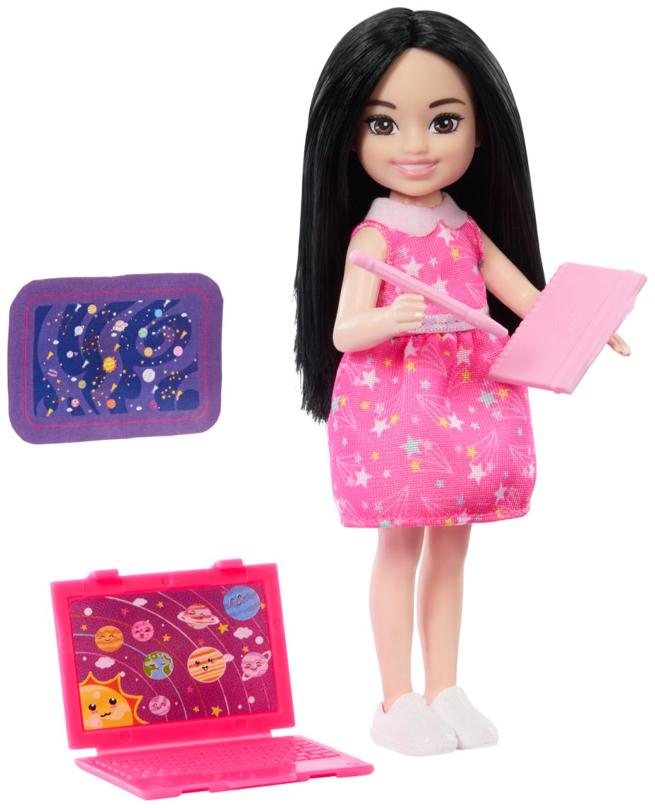 Кукла-модель Barbie Челси изучает профессии, астроном 14 см купить,NaN