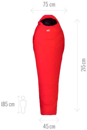 Спальный мешок Millet MIC1129-N0335 красный