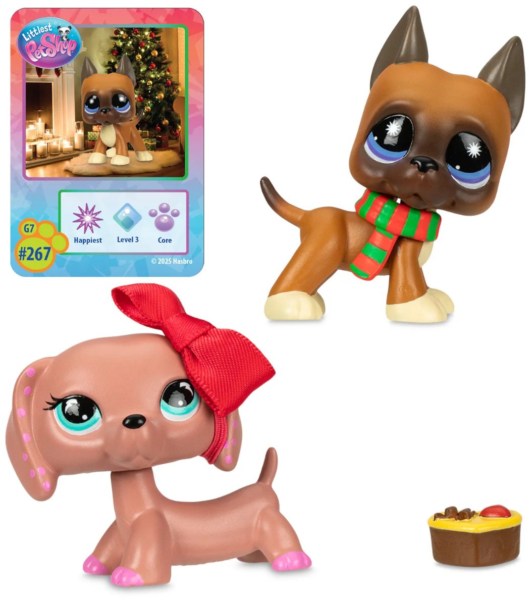 Набор Littlest Pet Shop Праздники Рождественские Каникулы (Немецкий дог и Такса) купить,NaN