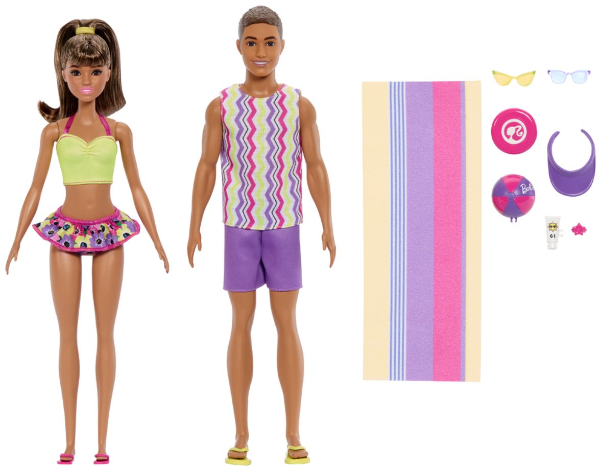 Кукла-модель Barbie Барби и Кен пляжный набор 29 см купить,NaN