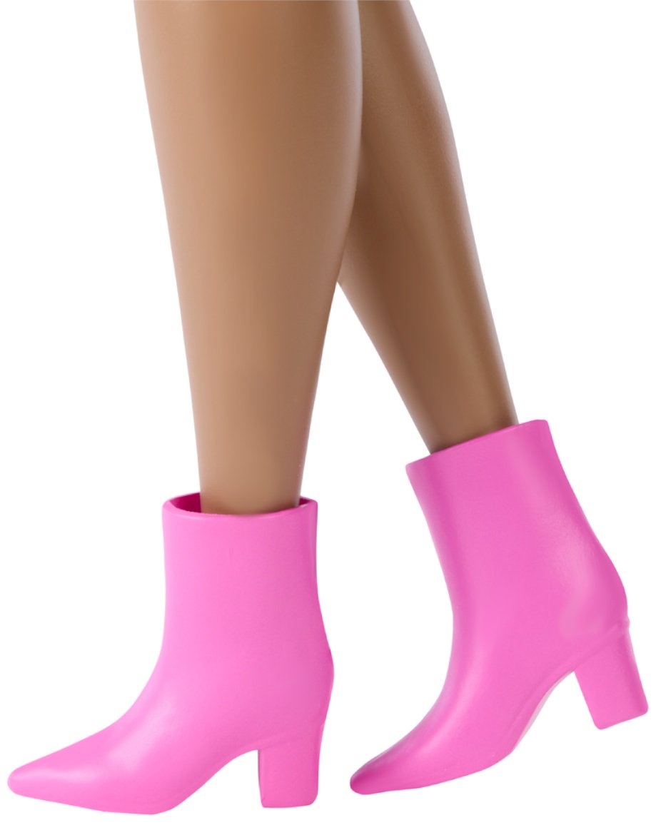 Кукла-модель Barbie Barbie Fashionistas DELUXE «Брюнетка в розовом джинсовом костюме» 29 см купить,NaN